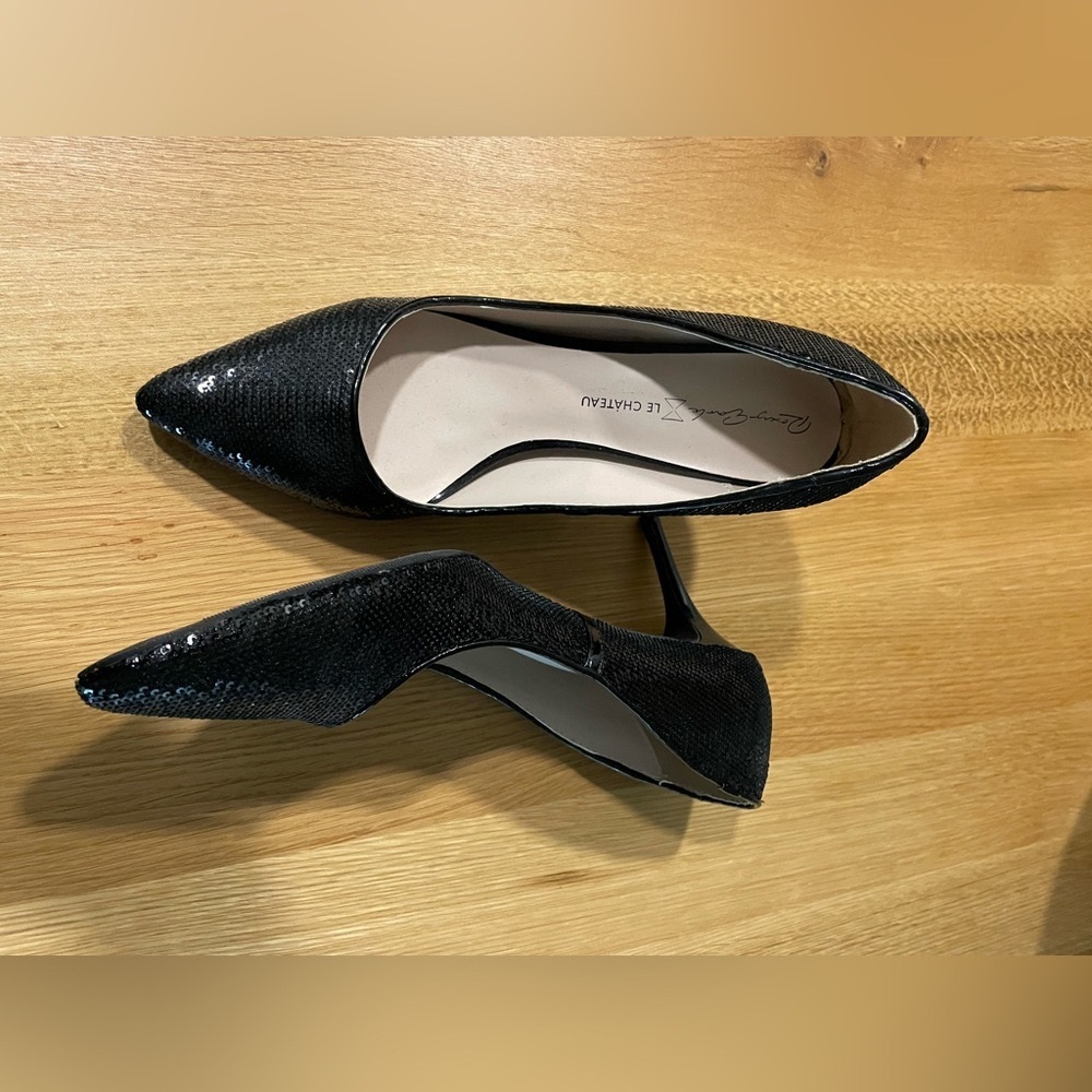 Le Chateau Sequin Heels!